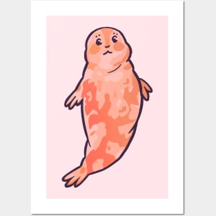 Orange Weddell Seal Posters and Art